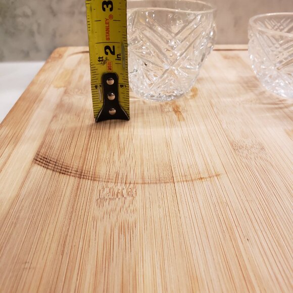 Antique Crystal Milk and Creamer cups made in Yogoslavia - Picture 8 of 9